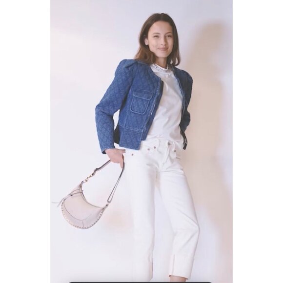 Isabel Marant Étoile Deliona Quilted Jacket – Light Blue | Size 2 - Picture 13 of 16